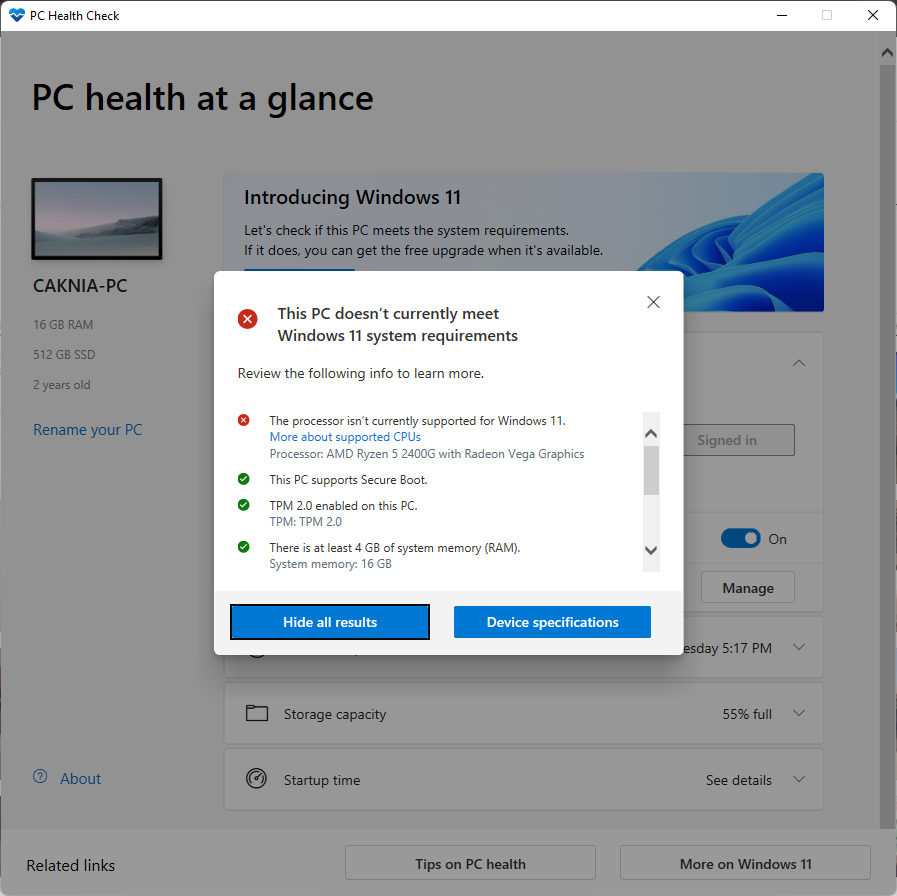 Upgrade Windows 11 dari Windows 10 pada Unsupported Processor / TPM